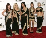 Hollywood Actresses promoting Indian Designer sarees in Globle Media